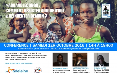 Comment Résister aujourd’hui & Réinventer demain – 1er octobre 2016 à Lille